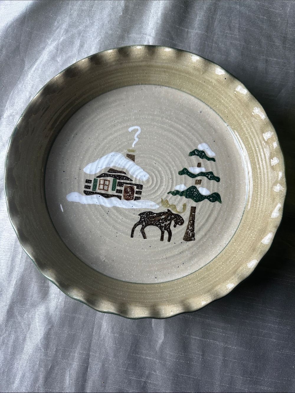 Sonoma Home Lodge 10 Inch Deep Stoneware Pie Baking Dish